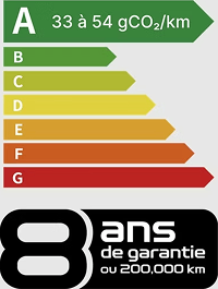 Polluscore Geely Starray EM-i : classe A, 33 à 54 g CO2/km — garantie 8 ans ou 200 000 km